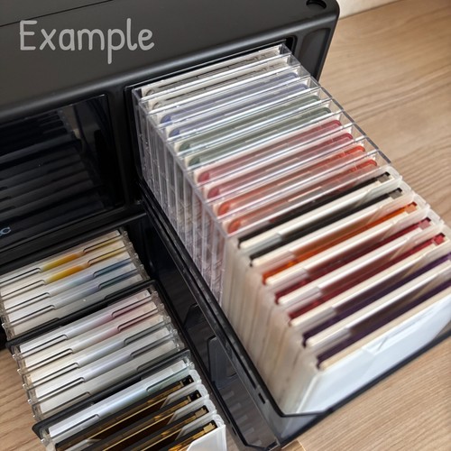 2 x TEAC Teleskopowe etui do przechowywania MiniDisc w stosy Czarne mieści 64 MD Vintage - Zdjęcie 9 z 23
