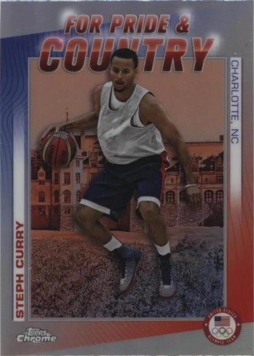 2024 Topps Chrome U.S. Olympic & Paralympic Team and Hopefuls - Stephen Curry #PC-4