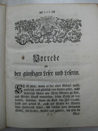Johannes Fatio, Geburtshilfe, Wehe-Mutter, 1752 - Bild 3 von 14
