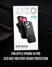 ZIZO BOLT Bundle iPhone 16 Pro Case with Tempered Glass
