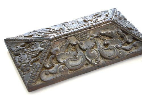 RARE TIBETAN ANTIQUE DRAGON CARVED WOOD TEMPLE ALTAR SCROLL BOX - EARLY 1800'S - Picture 6 of 24