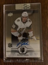 2020-21 Upper Deck Clear Cut Rookie Peyton Krebs # CC-KR RC Hard Signed