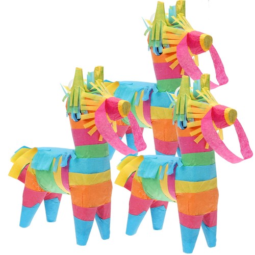 3 Pcs Mini Donkey Pinata Child Decor Fiesta Mexican Party Supplies