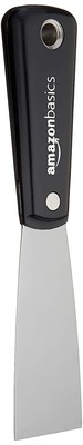 Amazon Basics 1-1/2'' Flex Nylon Handle Putty Knife Stainless Steel Silver, 2 x