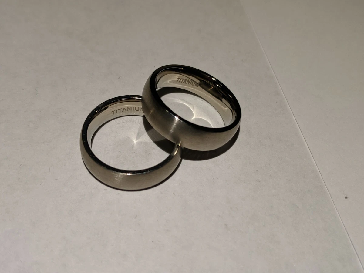 TIGRADE TITANIUM RINGS SET OF 2 eBay