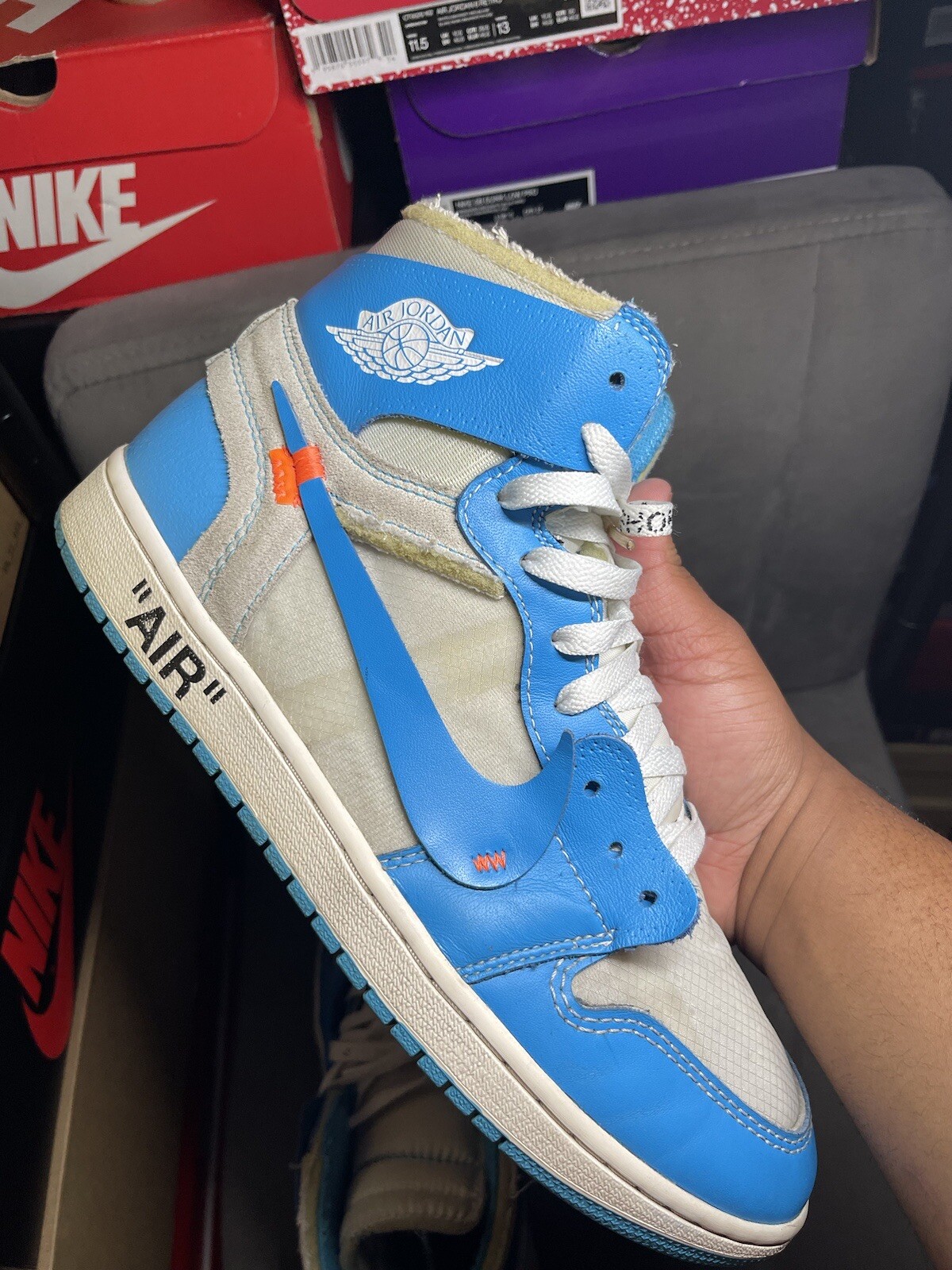 Jordan 1 Retro OG x Off-White High UNC for Sale | Authenticity Guaranteed |  eBay