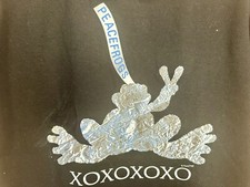 Vintage 90 s Peace Frogs T-Shirt Size Youth SMALL YS Hershey s KissFAST SHIPPING