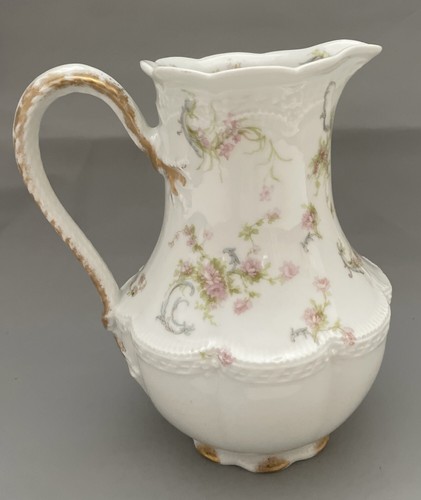 Haviland &Co The PRINCESS Limoges France Water Pitcher Floral Schleiger 83 - Picture 3 of 17