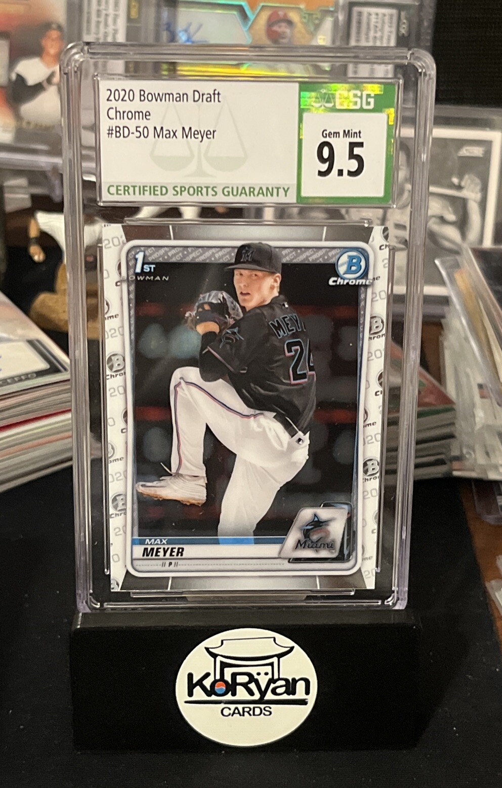 2020 Bowman Draft Chrome MAX MEYER 1st FIRST RC #BD-50 PSA 10 CGC CSG GEM MINT