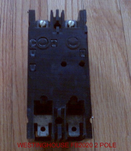 WESTINGHOUSE FB2020 INTERRUTTORE 20 AMP 2 POLI 600 VAC 250 VDC FB 2020 - Foto 5 di 5