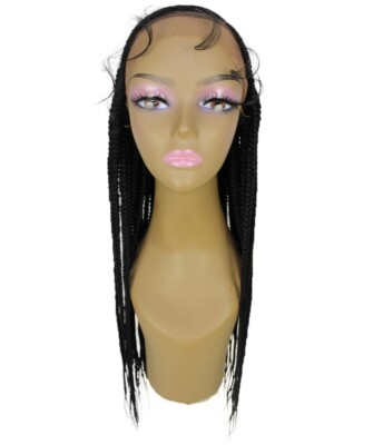 LUXLUXE Aina Straight 29 Inch Long 13X5 Hand-Tied Lace Braided Wig BLT-0133