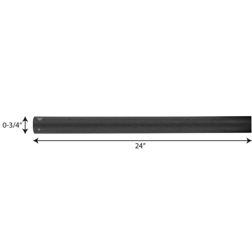 AirPro Collection 24 in. Ceiling Fan Downrod in Blistered Iron - Picture 2 of 4