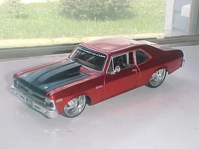 Maisto Special Ed. Pro Rodz 1970 Chevrolet Nova SS Red 1:24 Diecast Car NO BOX