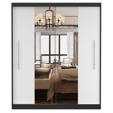 Schwebetürenschrank Schrank Kleiderschrank mit Spiegel TORINO I 203 cm