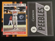 CANNON PEEBLES Tennessee Volunteers Card
