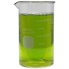 Corning Beaker, Pyrex, Berzelius, Tall Form, w/Spout, 200ml (Shelf Pack of 2)