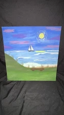 Rocky Point Waters Original Acrylic Painting On Canvas