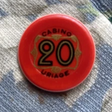 Casino Uriage France 20 Francs Excellent Condition 1947 RARE!