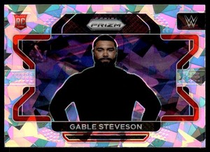 2022 Panini Prizm WWE Cracked Ice Gable Steveson RC #23