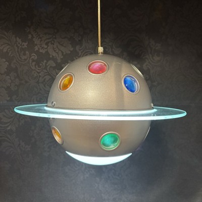 IKEA Blimp Star Planet Universe Pendant Swag Lamp Saturn Y2K Lava Lamp UFO Space