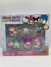 Jazwares Collectible Hello Kitty And Friends 6 Figure Pack Tropical Party SEALED