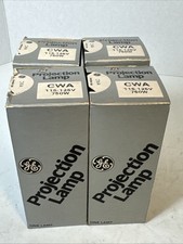 GE CWA Projection Bulb Lot of 4 750 Watt Boxed 115-125 Volt