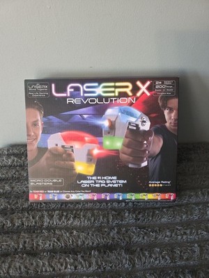 Laser X Revolution Micro Double Blasters Toy Laser Tag 200 ft Range Compact Size