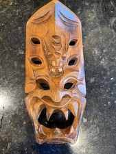 Wanddeko geschnitzte Holzmaske