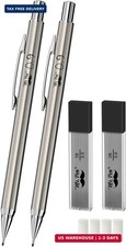 Mr. Pen- Metal Mechanical Pencil Set with Lead Refills  Erasers, 2 Pack