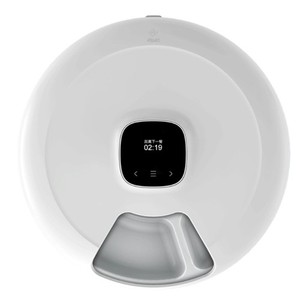Automatic Pet Feeders Boite programmée pour les chats traite à sec bac de séparation