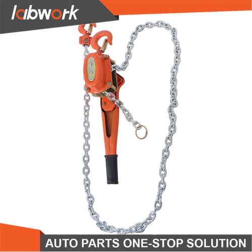 Labwork Manual Lever Chain Hoist, 1-1/2 Ton 3300 lbs Capacity 10 FT Come Along - Picture 9 of 15