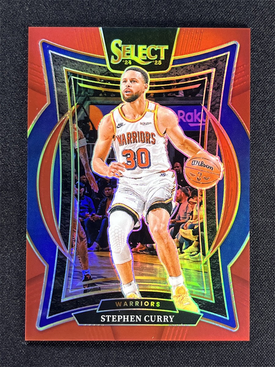 2024-25 Panini Select Stephen Curry #7 Concourse Red Prizm Warriors /199