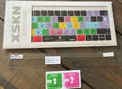 XSKN MacBook Keyboard Cover Adobe InDesign Shortcuts Silicone Skin
