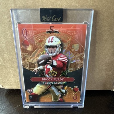 2026 Brock Purdy - Joe Montana 1/1 B2B Wild Card 5 Card Draw Stacked Deck