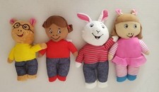 Arthur Friends Plush Toy Set Lot Of 4 DW Buster Francine Stuffed Doll PBS Kids