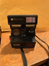 Vintage Polaroid Sun 660 Autofocus Instant Camera with Strap,untested