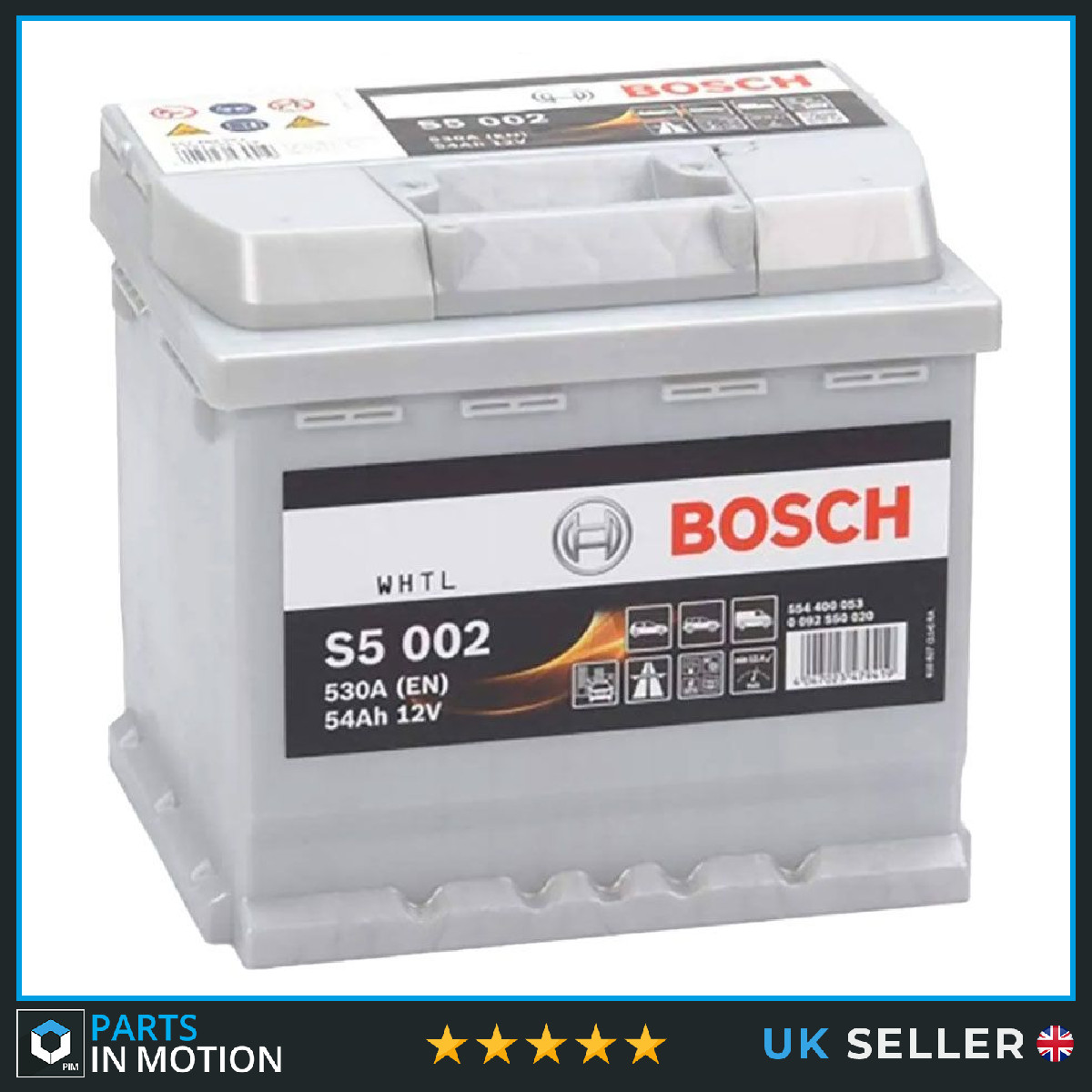 Battery fits AUDI Q3 Q4 A3 A4 80 F103 75 60 A6 50 Bosch 012 530A 54Ah - Image 56
