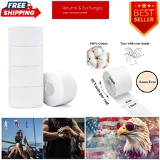 Professional 5 Rolls Athletic Tape - Eco-Friendly, Latex-Free, Skin-Friendly