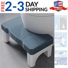 Toilet Stool Poop Stool Adult, Sturdy Plastic Toilet Step for Adults, Portabl...