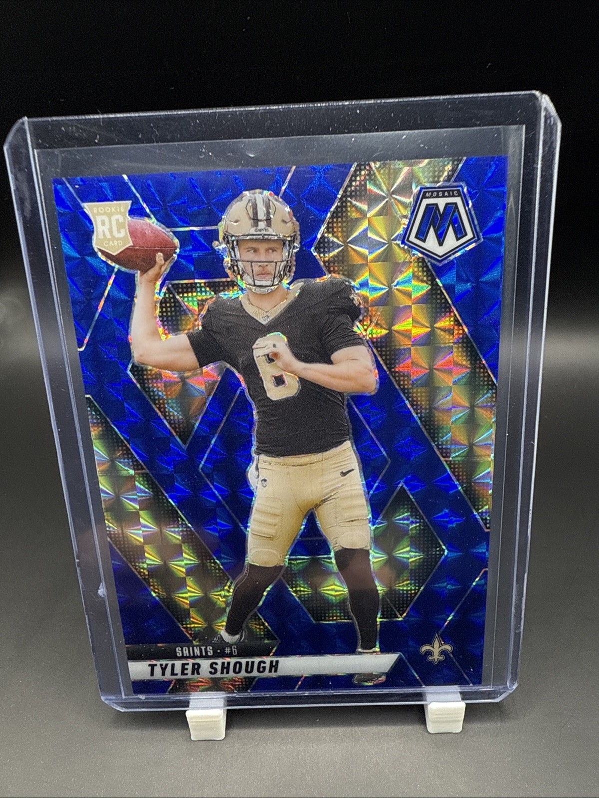 Tyler Shough RC /99 - 2025 Panini Mosaic Mosaic Blue #312 - Saints - SP