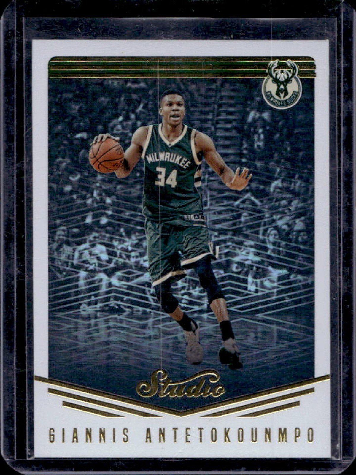 2016-17 Panini Studio Giannis Antetokounmpo #12 Bucks