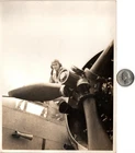 WW2 WWII USAAF US Army Air Force Military Press Photo Pilot Entering Bomber B17?