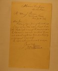 Author William O. Stoddard professional reply letter-1902 hand-written & signed — photo 1