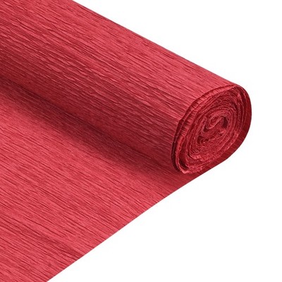 Crepe-Papier-Rolle 6,9 Fuß lang 20'' breit für Hochzeitszeremonie, Rot