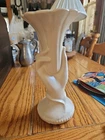 Vintage Shawnee USA Pottery Blue Tulip Hand Vase USA 1940s 9.75” Flower