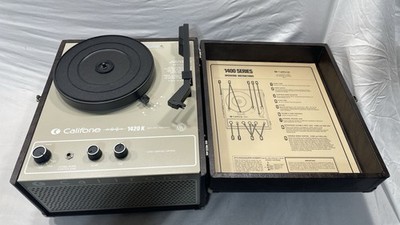 1980 Vintage Califone 1420K Turntable Record Player (16 78 RPM). TEST VIDEO
