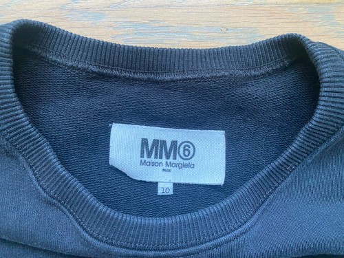 Maison Margiela MM6 Kids Cropped Short Sleeve Sweatshirt— Size 10 10 Years - Picture 3 of 14