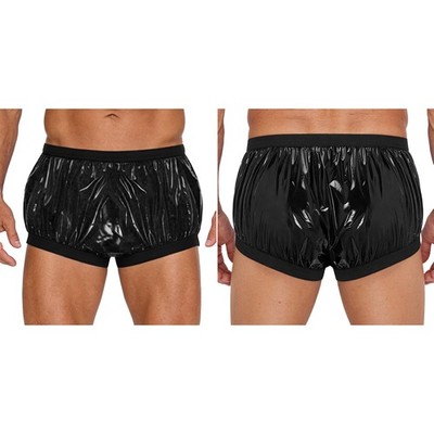 DE Herren Slip Pflege Patienten Leder Unterhose Männlich Unterwäsche Inkontinenz