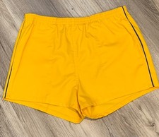 Vintage Yellow Women s shorts M Levi s White Tag elastic High waist 80s 90s USA