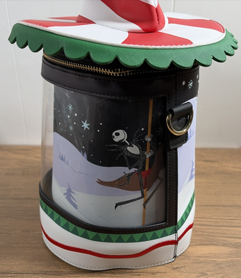 Sac Bandoulière Loungefly L'Étrange Noël De Monsieur Jack – Canne à Sucre Tournante, Neuf 2024